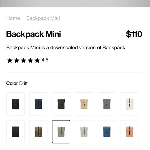 NWOT Rains mini backpack - Picture 3 of 15